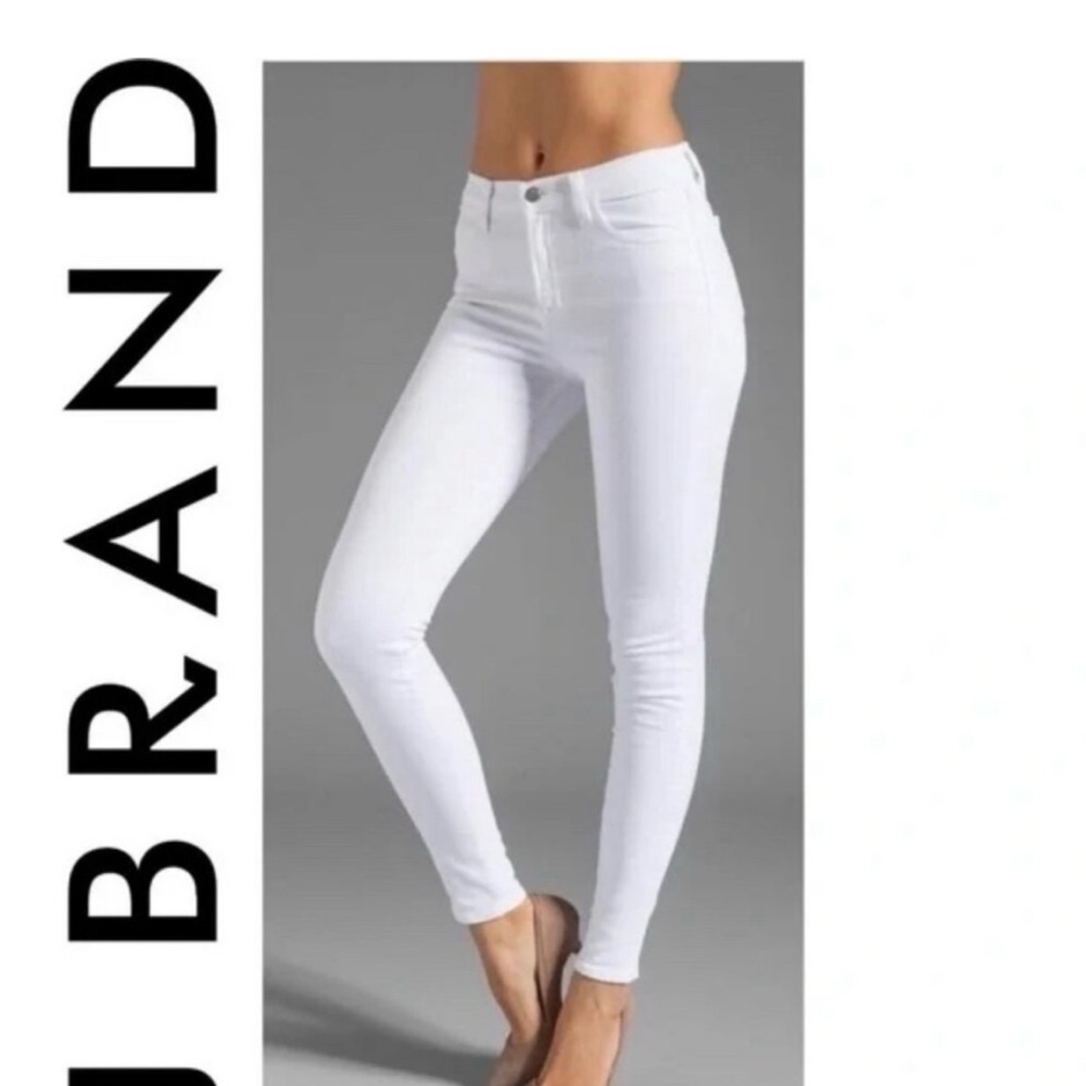 J Brand Women's Maria White High Rise Skinny Jeans Sz 29